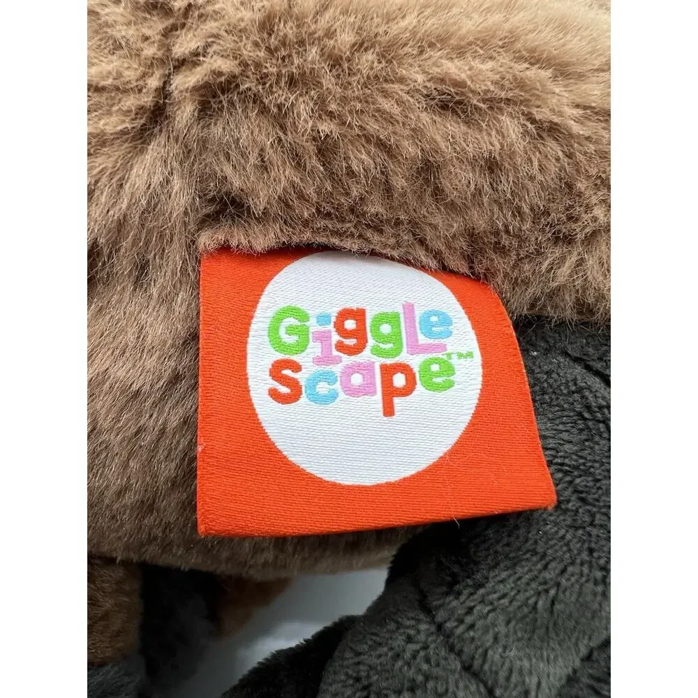 Giggle Scape Beaver Stuffed Animal Plush w/ Red Black Plaid Hat 2025 F440298